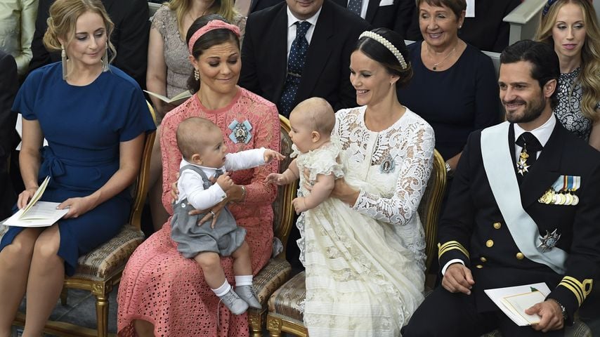 Prinz Oscar und Prinz Alexander mit ihren Mamas Victoria und Sofia