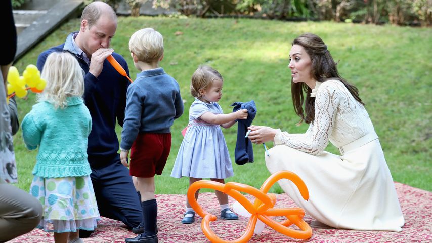 Prinz William und Herzogin Kate mit George und Charlotte im kanadischen Victoria