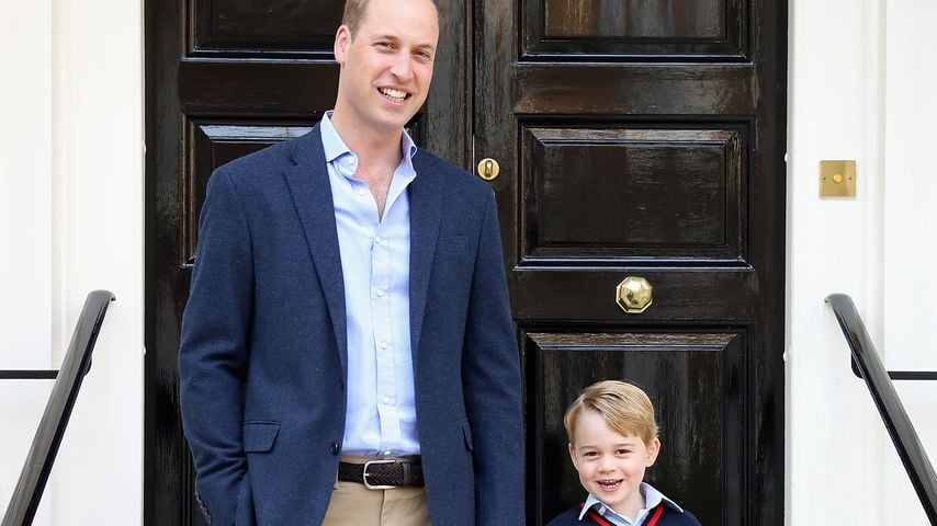 Prinz William und Prinz George in London 2017