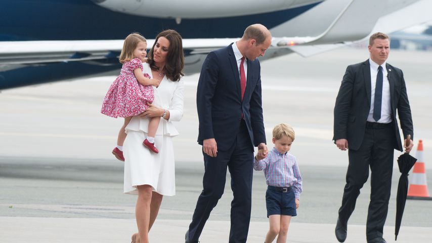 Prinzessin Charlotte, Herzogin Kate, Prinz William und Prinz George