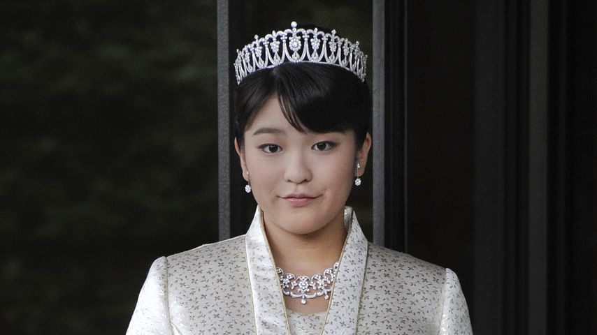Prinzessin Mako vor dem Palast in Tokyo
