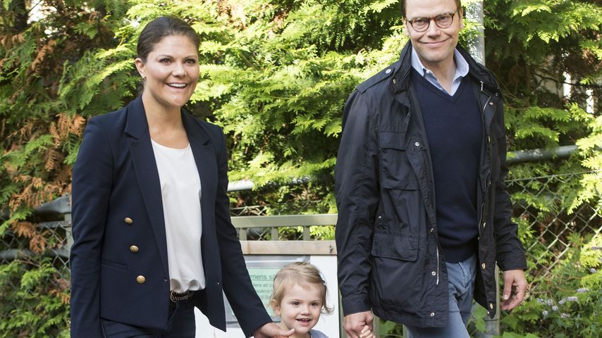 Prinzessin Victoria, Ehemann Prinz Daniel und Töchterchen Estelle