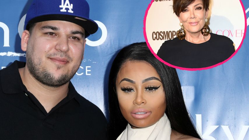 Rob Kardashian mit Blac Chyna und Kris Jenner