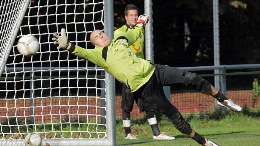 Robert Enke und Florian Fromlowitz beim gemeinsamen Training 2009