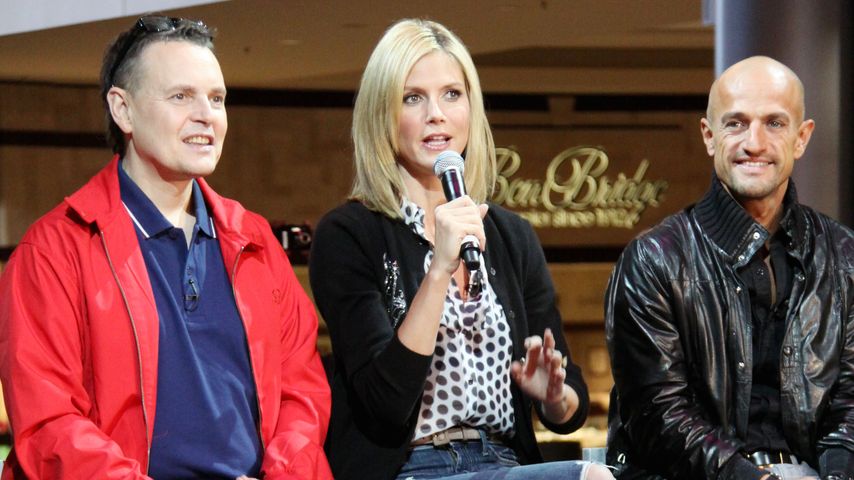 Rolf Scheider, Heidi Klum und Peyman Amin