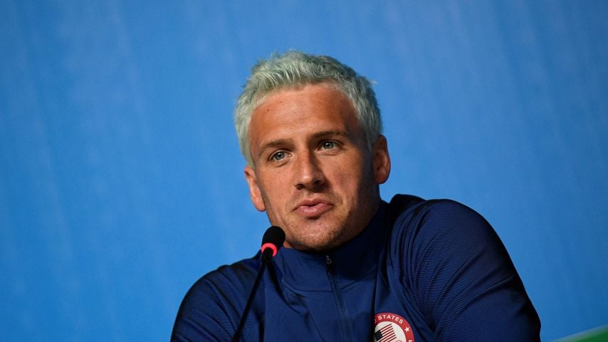 Ryan Lochte bei einer Olympia-Pressekonferenz in Rio de Janeiro