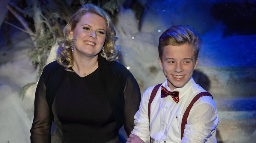 Sängerin Patricia Kelly und ihr Sohn Iggi beim "Adventsfest der 100.000 Lichter"