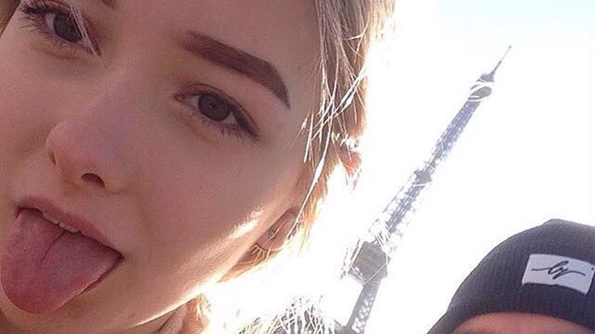 GNTM-Kandidatin Sally mit ihrem Freund Arthur in Paris
