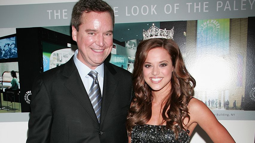 Sam Haskell und Miss America 2009 Katie Stam in Beverly Hills
