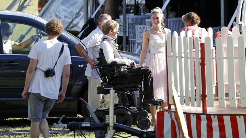 Samuel Koch und Sarah Elena Tempe bei ihrer standesamtlichen Hochzeit