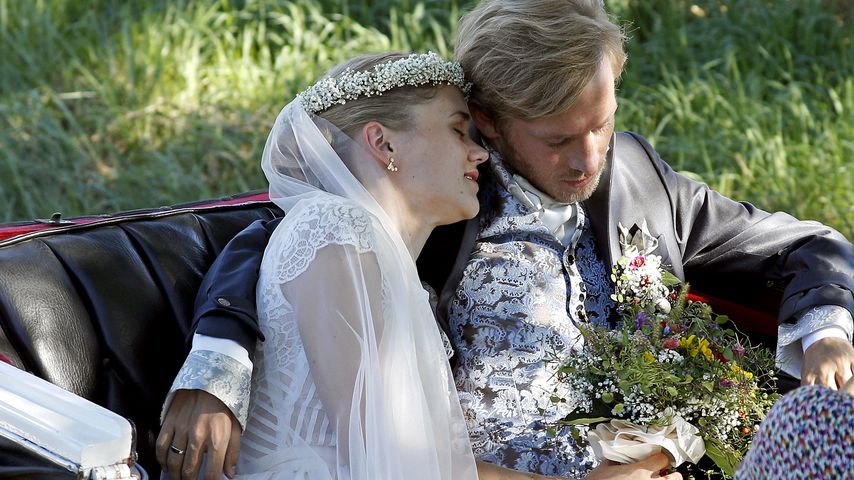 Sarah Elena Timpe und Samuel Koch bei ihrer Hochzeit