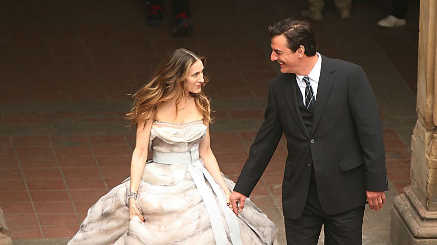 Sarah Jessica Parker und Chris Noth bei einem Fotoshooting in New York