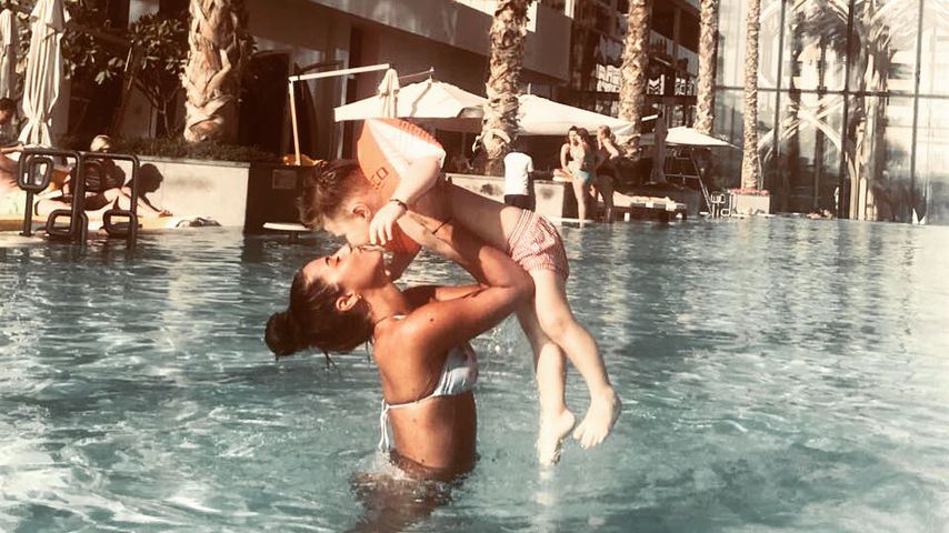 Sarah Lombardi und Sohn Alessio in Dubai