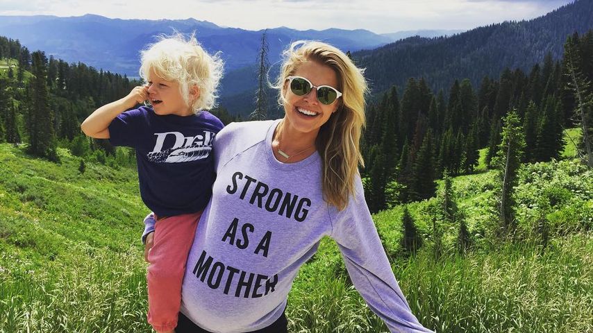 Sarah Wright mit Söhnchen Wyatt Oliver