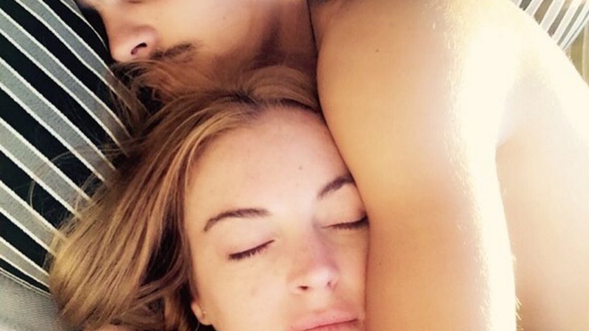 Schauspielerin Lindsay Lohan mit Freund Egor
