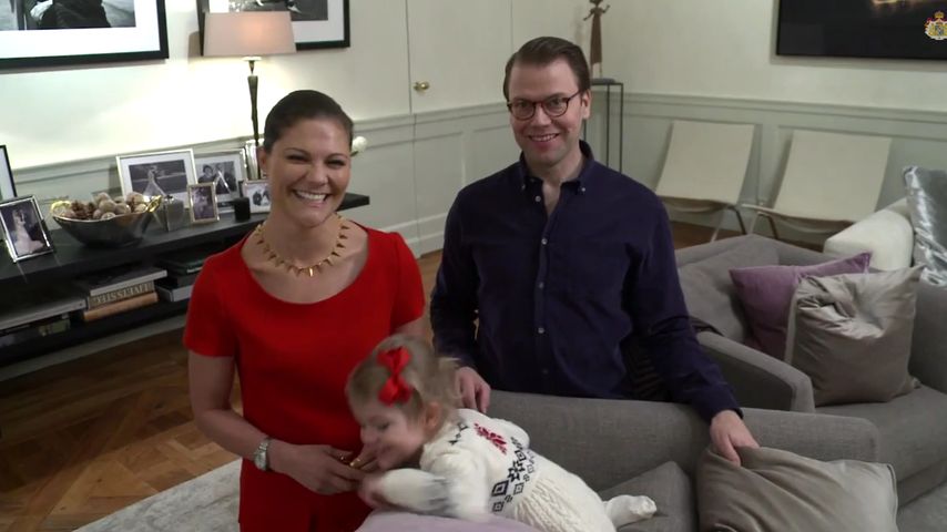 Prinzessin Estelle von Schweden, Prinzessin Victoria von Schweden und Prinz Daniel von Schweden