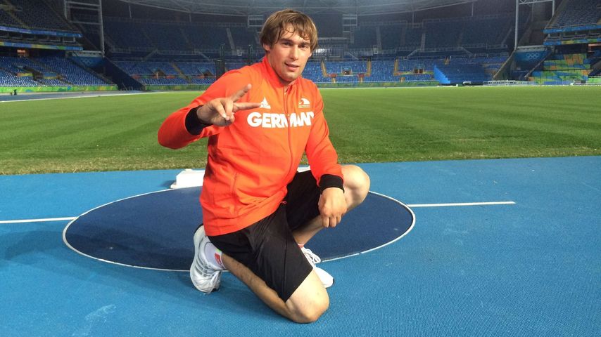 Sebastian Dietz im Stadion in Rio de Janeiro