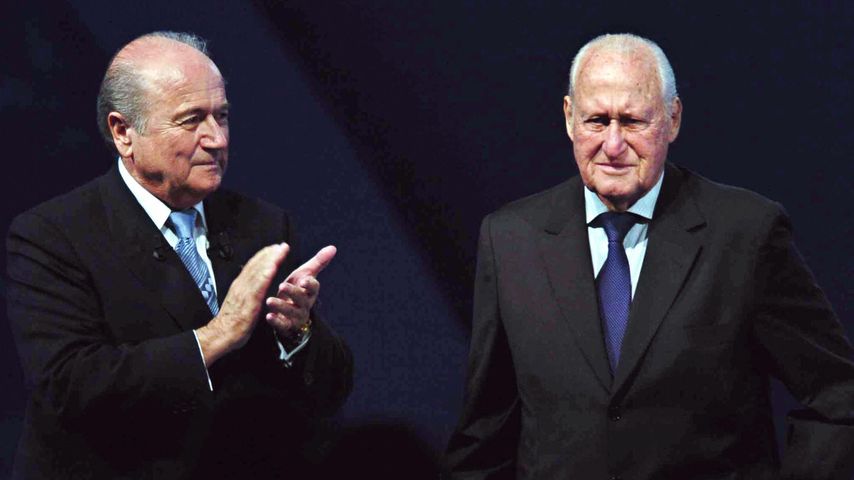 Sepp Blatter (l.) und Joao Havelange