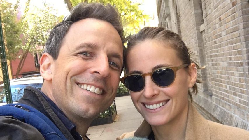 TV-Host Seth Meyers und seine Frau Alexi mit Sohn Ashe Olsen