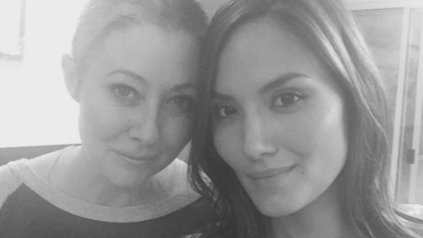Schauspielerin Shannen Doherty mit einer Freundin