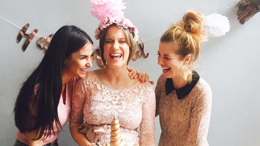 Sila Sahin, Isabell Horn und Susan Sideropoulos bei Isabells Babyparty