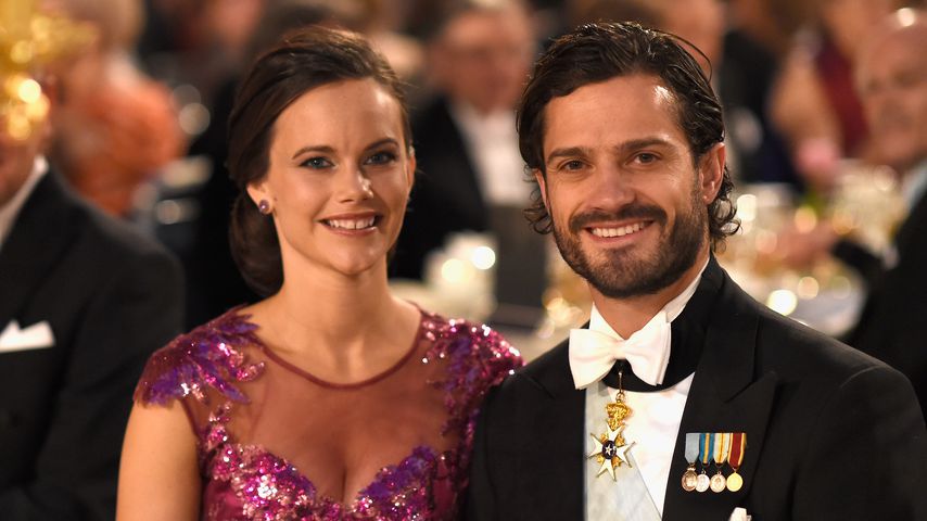 Sofia Hellqvist und Prinz Carl Philip bei der Nobelpreis-Verleihung im Dezember 2014