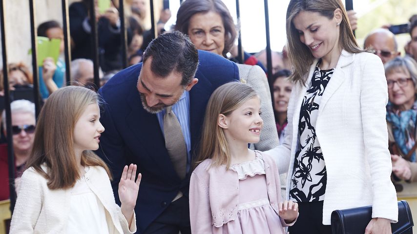 Prinzessin Letizia, Prinz Felipe von Spanien, Prinzessin Leonor von Spanien und Prinzessin Sofía von
