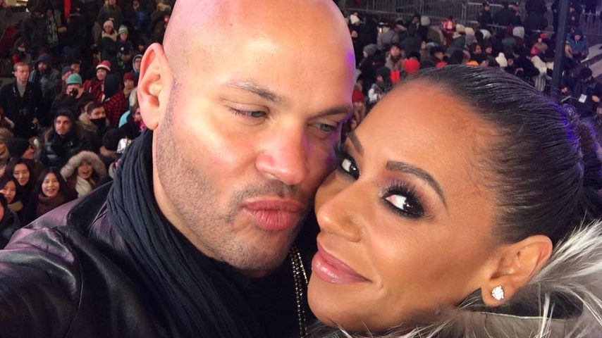 Stephen Belafonte und Mel B. am Times Square zu Silvester