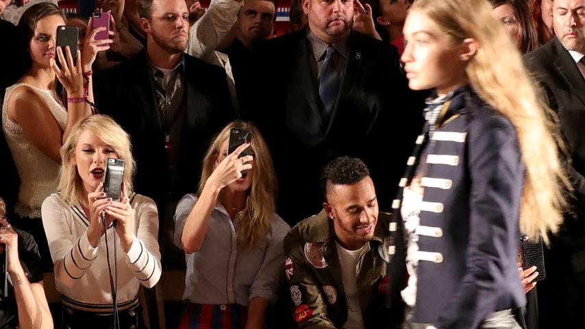 Taylor Swift, Martha Hunt, Lewis Hamilton und Gigi Hadid auf der New York Fashion Week