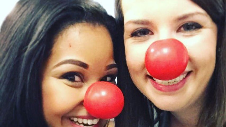 Taylor Terrell und eine Kollegin beim Red Nose Day