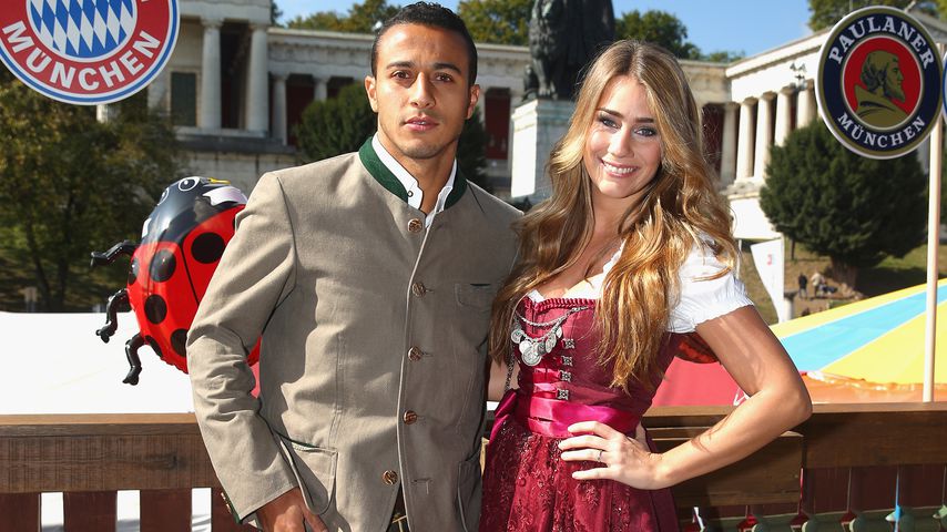 Thiago Alcántara und Julia Vigas beim Oktoberfest 2015