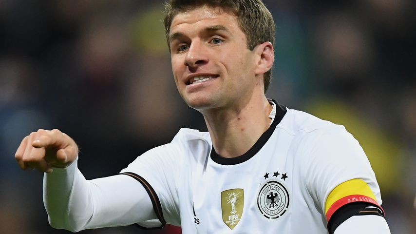 Thomas Müller auf dem Fußballplatz