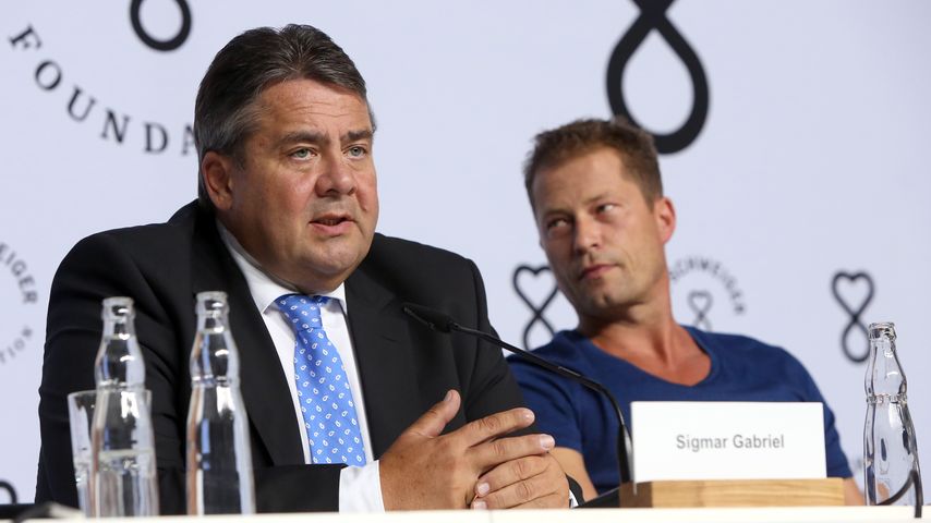 Til Schweiger und Sigmar Gabriel