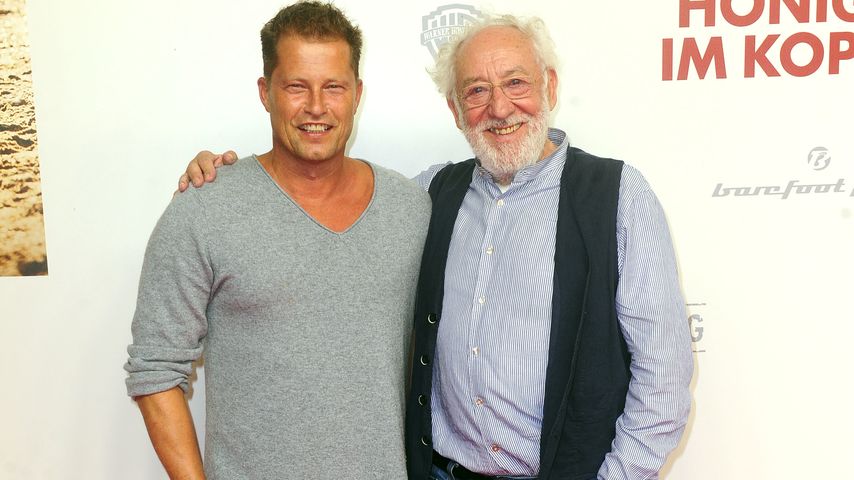 Til Schweiger und Dieter Hallervorden bei der "Honig im Kopf"-Premiere