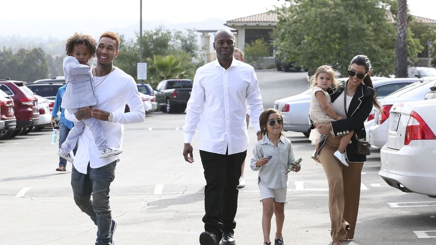 Tyga, Kourtney Kardashian, Penelope Disick, Mason Disick und Corey Gamble