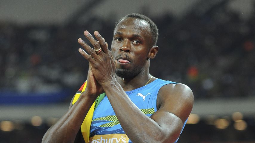Usain Bolt bei den Sainsbury's Anniversary Games in London 2015