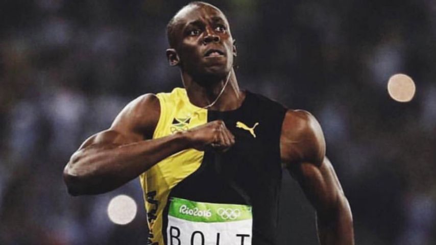 Usain Bolt beim 100-Meter-Finale bei der Olympia 2016