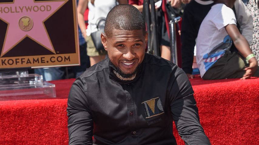 Usher mit seinem Stern auf dem Walk of Fame