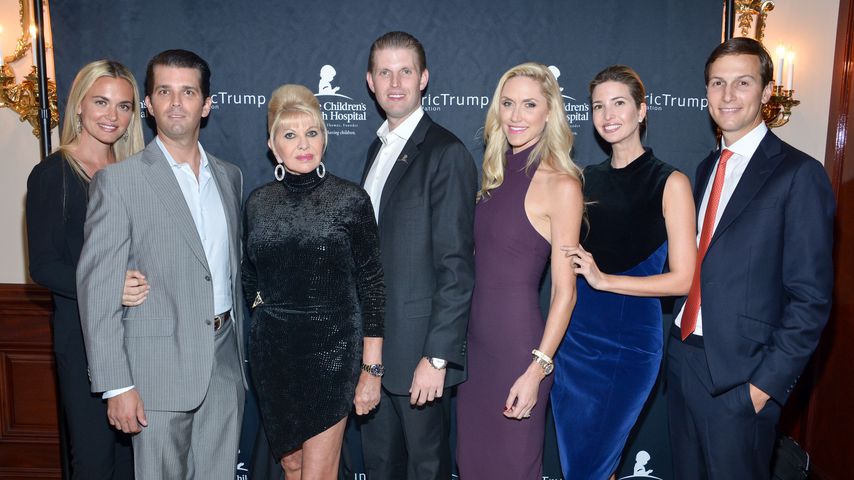 Vanessa Trump, Donald Trump Jr., Ivana Trump, Eric Trump, Lara Trump, Ivanka Trump und Jared Kushner