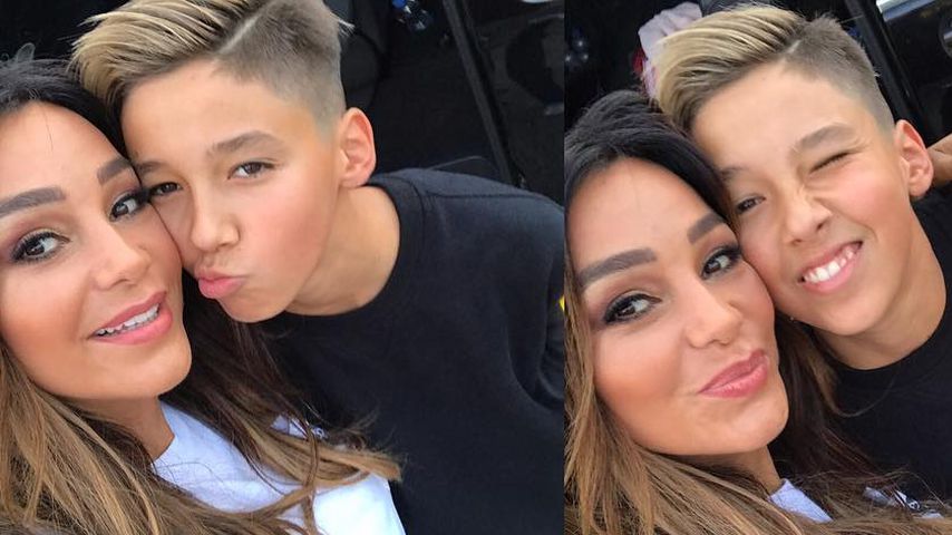 Verona Pooth mit ihrem Sohn San Diego