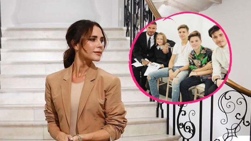 Süßer Family-Support zu Victoria Beckhams Fashion-Jubiliäum