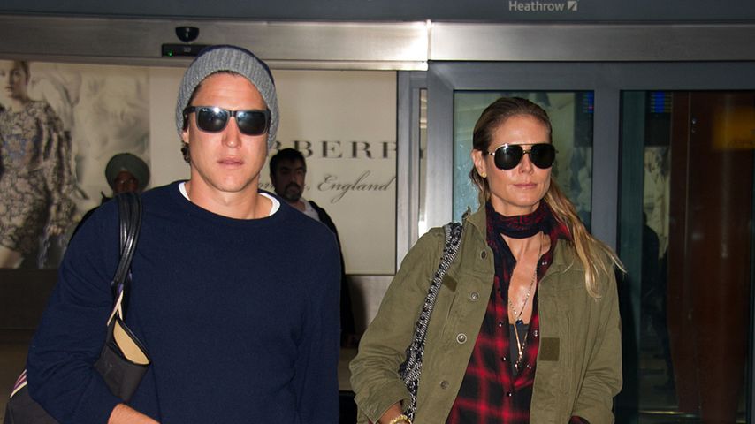 Vito Schnabel und Heidi Klum im Oktober 2016 am Flughafen in Los Angeles