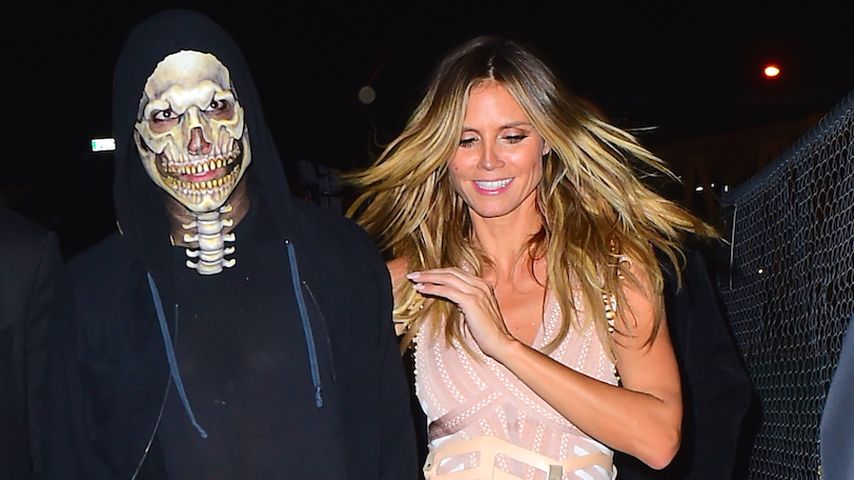 Vito Schnabel und Heidi Klum nach ihrer Halloween-Party in New York