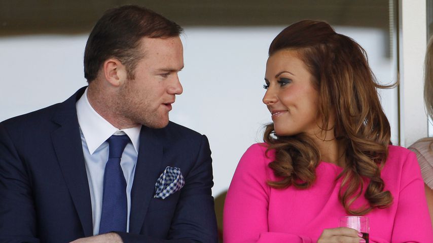Wayne und Coleen Rooney bei einem Pferderennen in Aintree