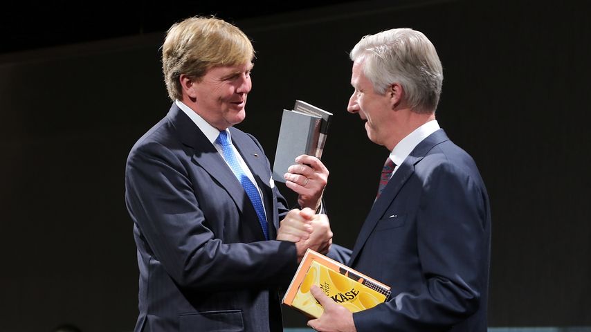 Willem-Alexander der Niederlande König Philippe von Belgien bei der Buchmesse
