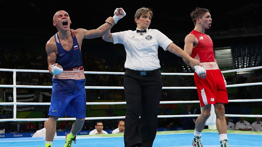 Wladimir Nikitin beim Sieg gegen Michael Conlan