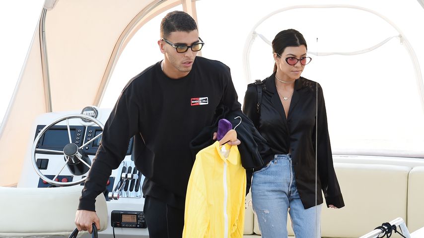 Younes Bendjima und Kourtney Kardashian in Antibes