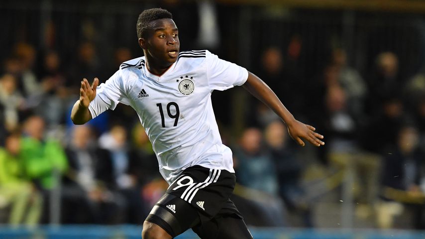 Youssoufa Moukoko beim Freundschaftsspiel der U16 gegen Österreich