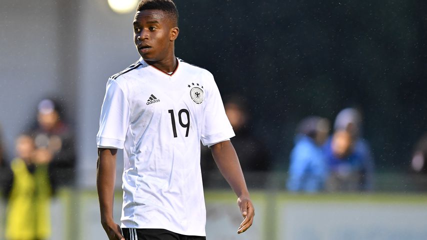 Youssoufa Moukoko beim Freundschaftsspiel der U16 gegen Österreich