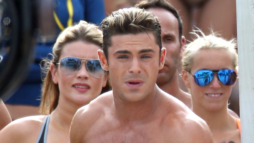 Zac Efron am Set von "Baywatch"
